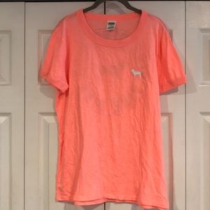 Victoria’s Secret t-shirt. Peach color size Large